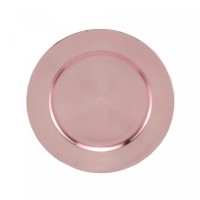 Sousplat de Plástico Opala Rosé 33cm - Lyor